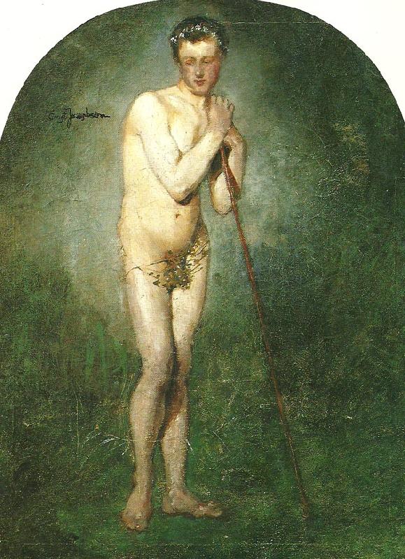 Ernst Josephson Staende naken yngling